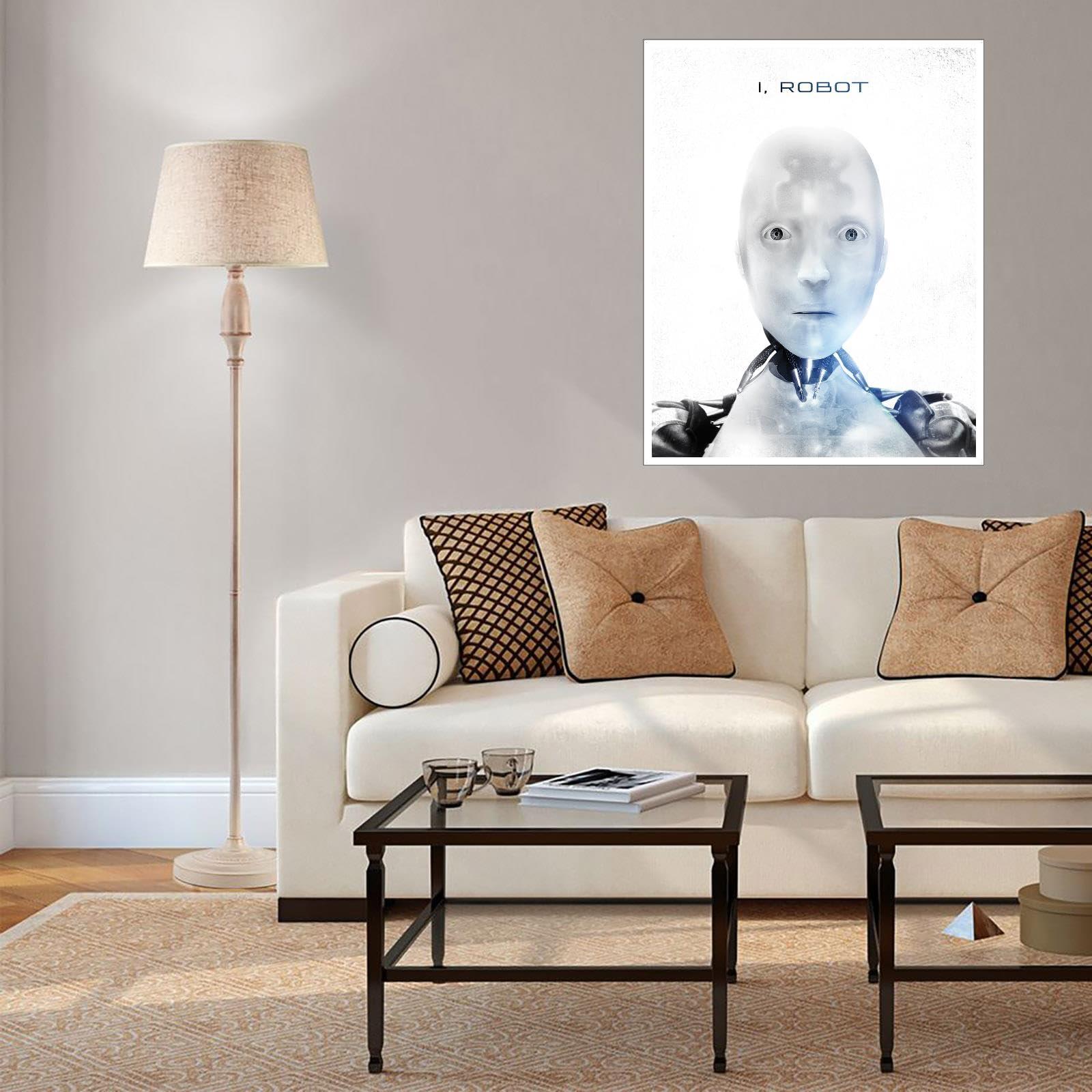 CLEARCONNECT I, Robot Movie Poster Canvas Prints Science Fiction Movies Action Movies Poster Wall Art For Home Office Cinema Decorations Unframed 10\"x8\"