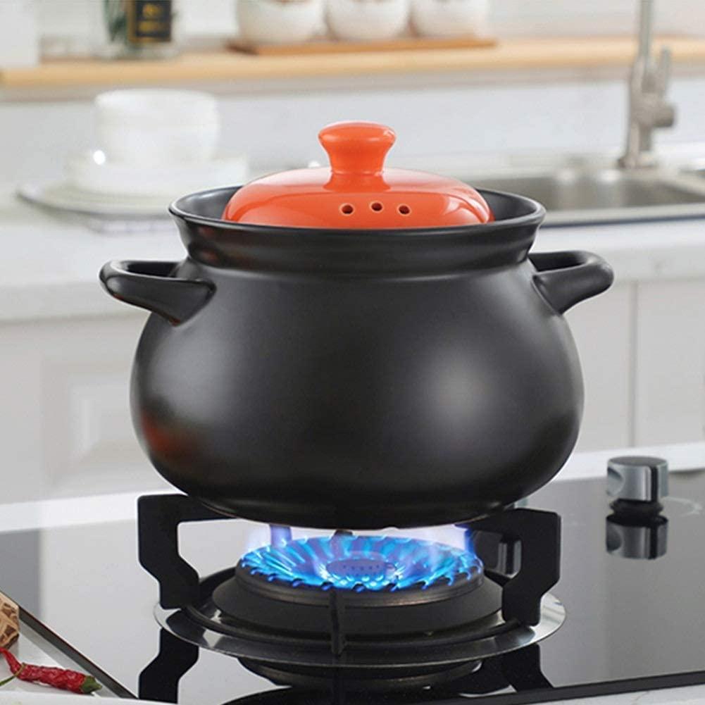 ZJXDPBF Earthen Pot Clay Pot Casserole Cookwaresafe And Healthy Durable Non-Stick Easy To Clean (Color : A Size : Capacity 10L) (A Capacity 7L)