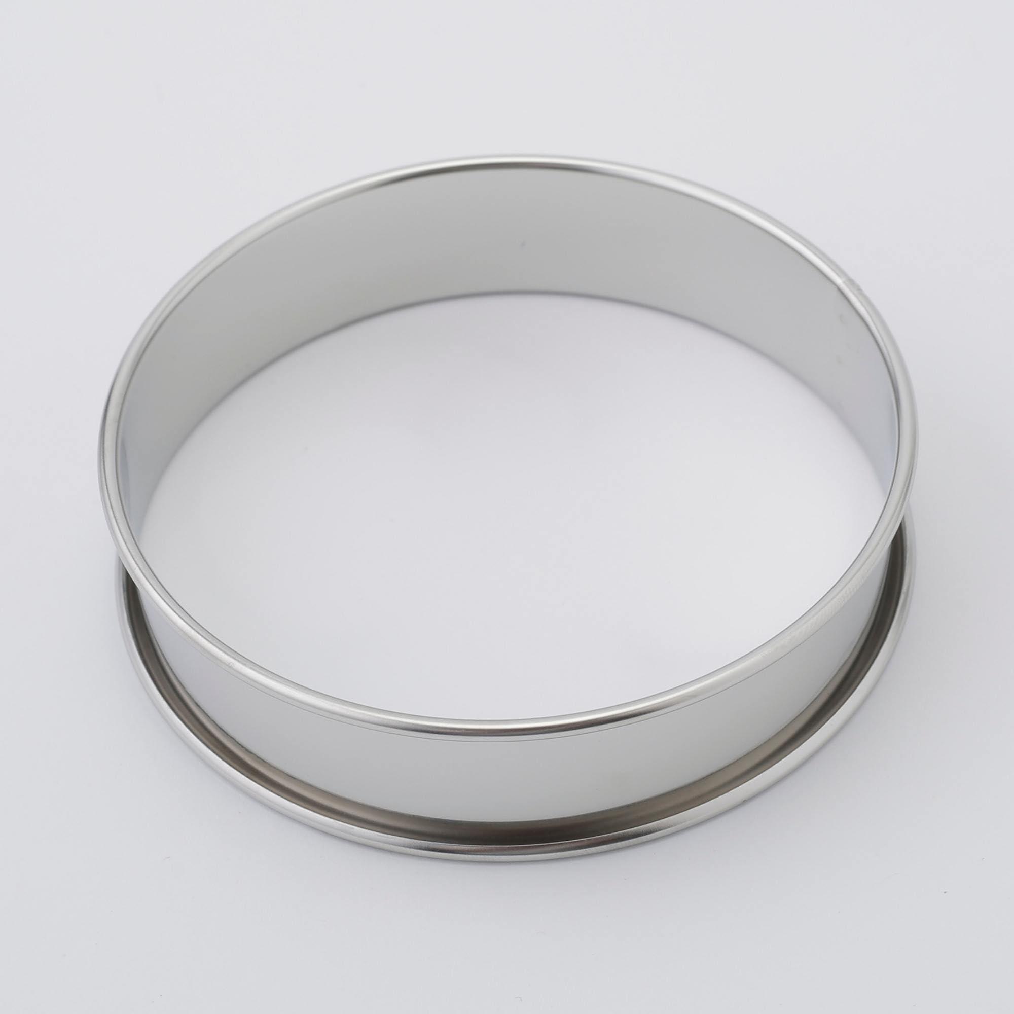 Marsrut 6Pack Stainless Steel Double Rolled Muffin Rings - Deep & Nonstick Molds | Set of Durable Round Tin Hamburger Pan Rings for Baking and Cooking Crumpet, Tart, Cookies, English Dish Pastry (Size: 4inch)