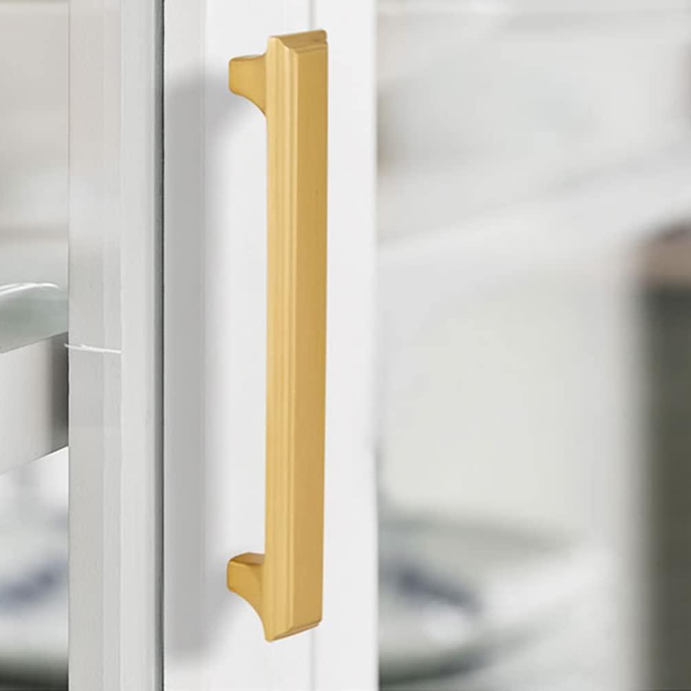 ZerHoc Cupboard handles,handles for cupboards & draws,2 Pcs Gold Furniture Drawer Handles, Small Pull Door Knobs with Screws, Furniture Drawer Handles, Cupboard Door Handles for Office, Furniture Cabinet, D