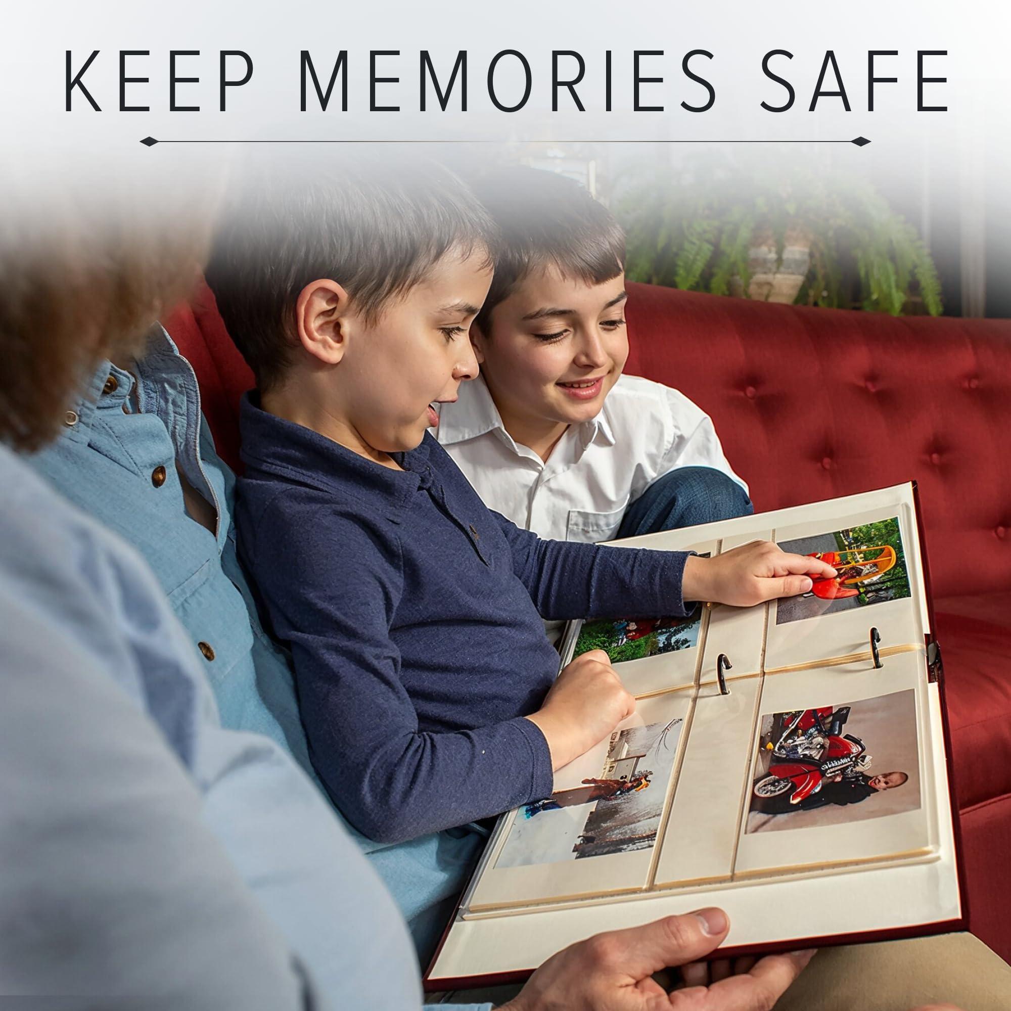 Gallery Leather Gallery Leather Photo Album 4x6-3 Ring Binder Photo Album, 60 Pages for 120 Photos, Fillable, Can Fit 8x10 and 5x7 Photos, Handcrafted - Acadia Tan - 11.75 x 10.5 \", Gallery