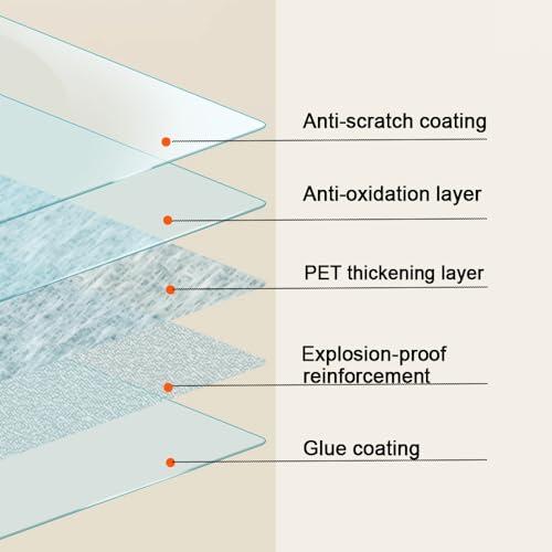 MAKIOTEKO 4mil Clear Window Security Film Safety Window Film Shatterproof Film for Glass Windows Switchable Glass Film for Home Office,24inch x 33feet(Customizable Size)