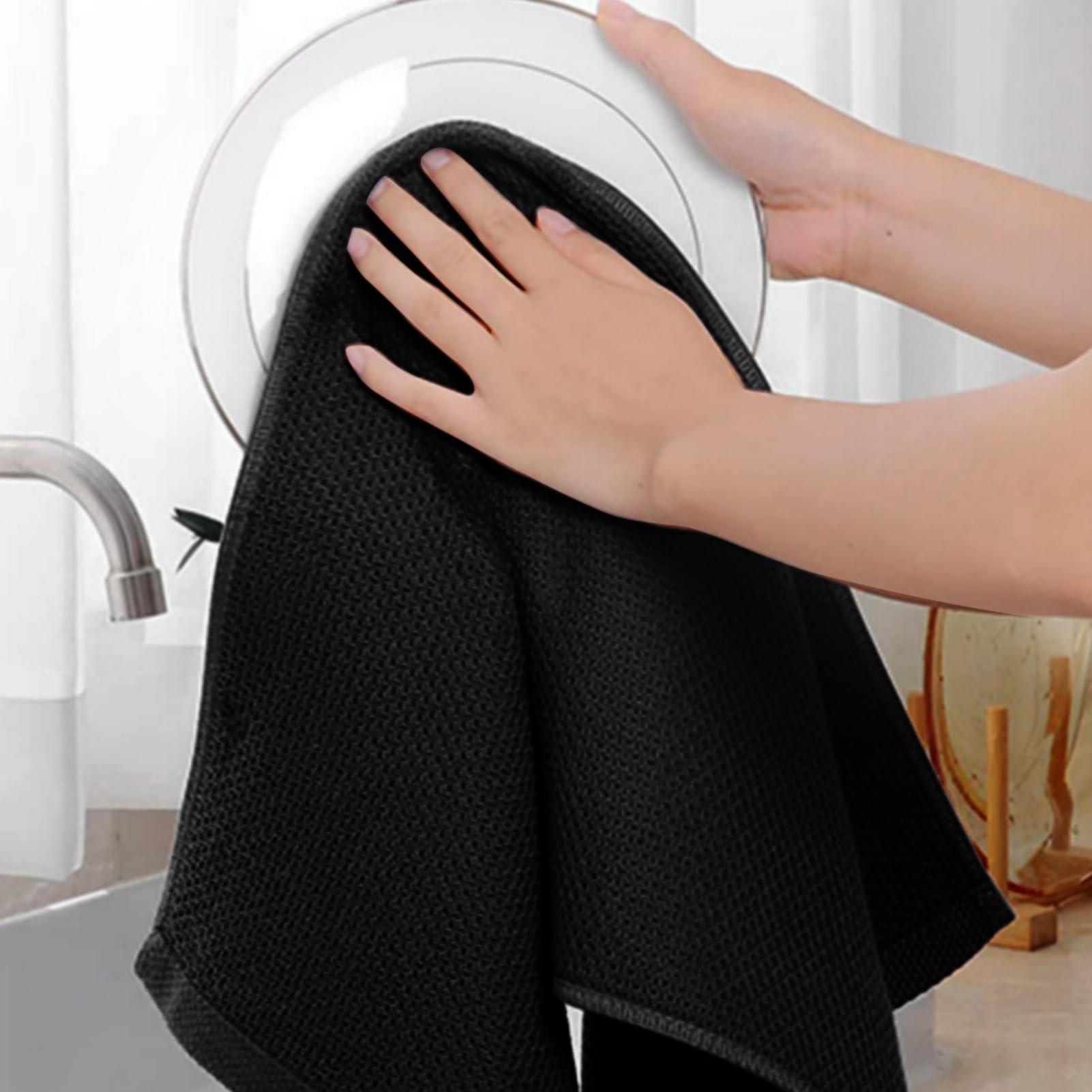 Generic Kitchen Dish Towels, Absorbent Cotton Dish Drying Towels, Multipurpose Kitchen Towel Set, Soft Washcloths for Kitchen Utensils, for Drying Dishes, Cleaning Surfaces, and Everyday Use