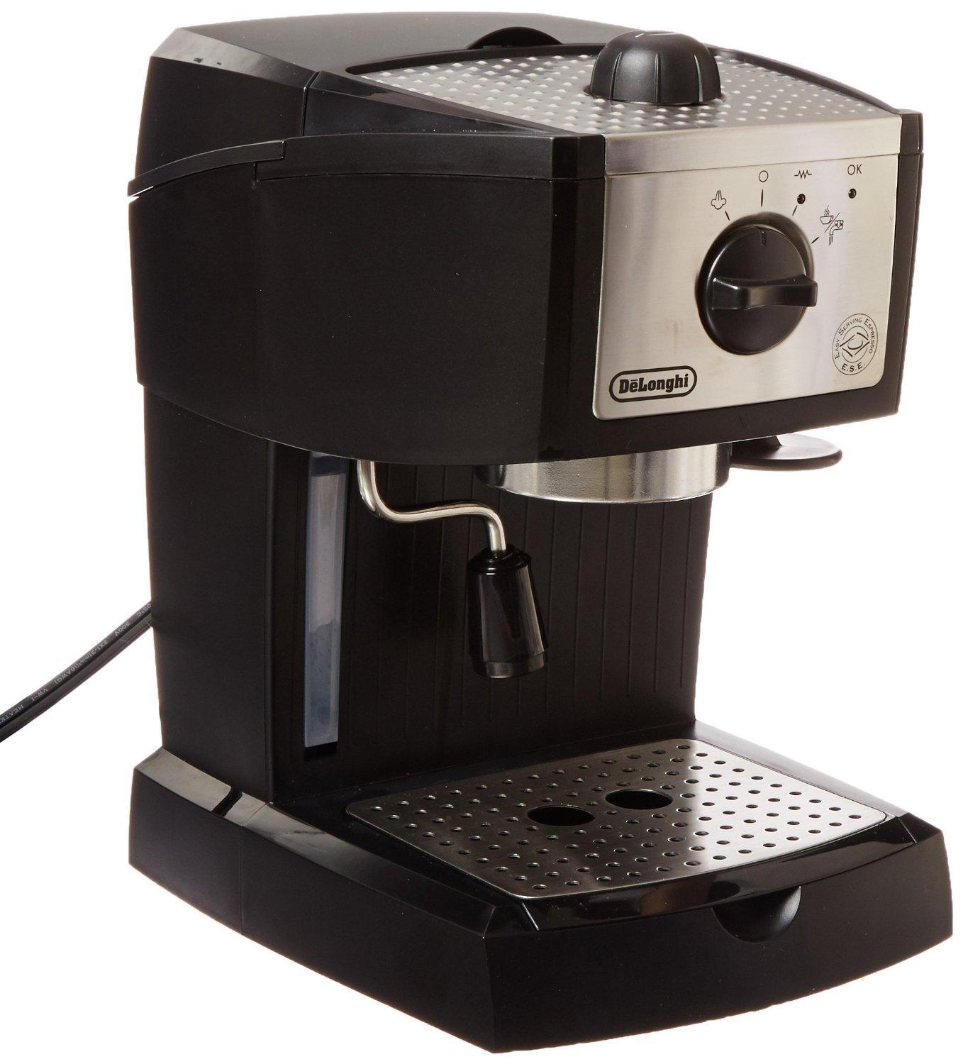 De'Longhi DeLonghi EC155 15 Bar Espresso and Cappuccino Machine, Black