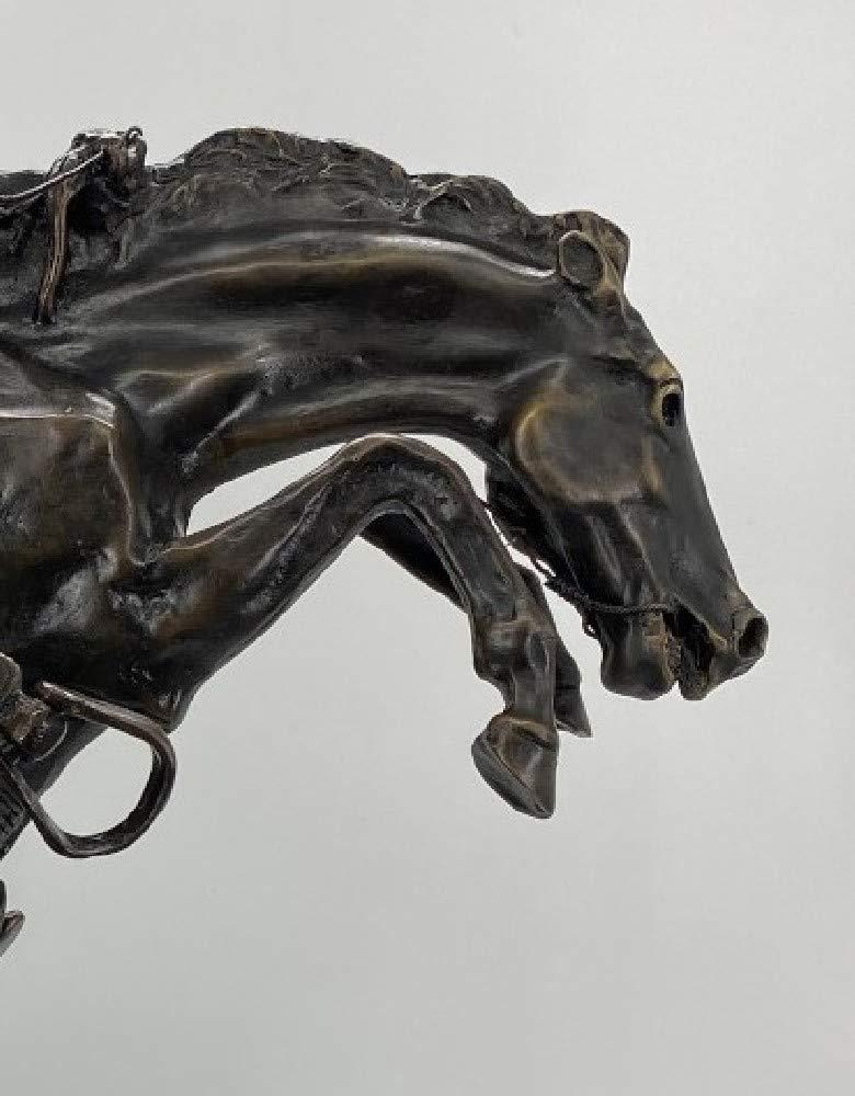 LIFETIME INTERNATIONAL INC LIFETIME INTERNATIONAL INC American Handmade Bronze Sculpture Statue Bronco Buster By Frederic Remington Regular Size 24" Inches Tall