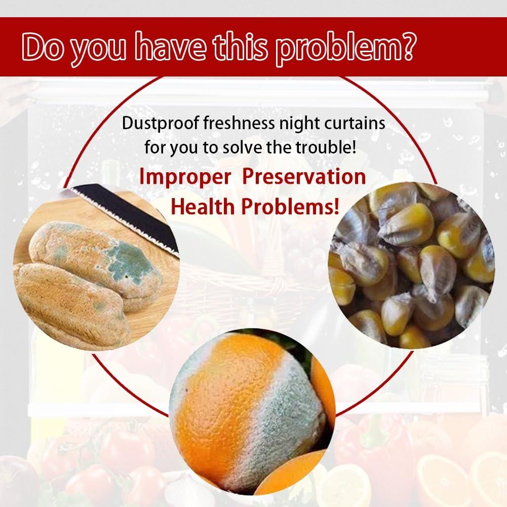 HomeLoft Basics Breathable Roll Up Blinds for Food Preservation PVC Transparent Roller Blind for Freezer Cabinet Refrigerator Display Cabinet Fresh Cabinet Roller Shades Plastic Roller Curtain(W59X59in)