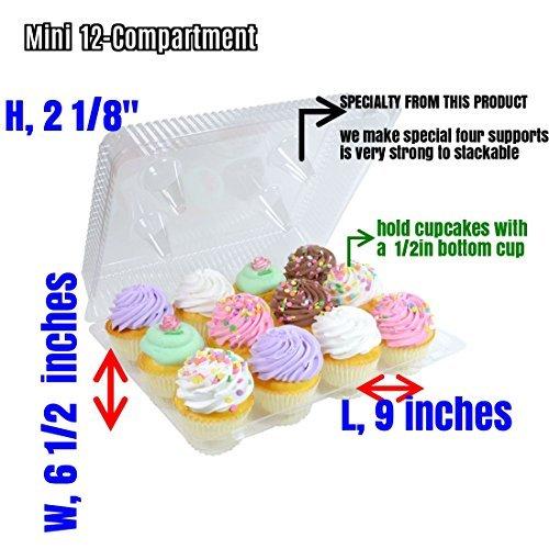 pizety pizety mini cupcake containers 12 count 12 Compartment mini Cupcake Container mini cupcake boxes 12 count mini cupcake containers plastic disposable mini Cupcake box 12 mini cupcake containers plastic