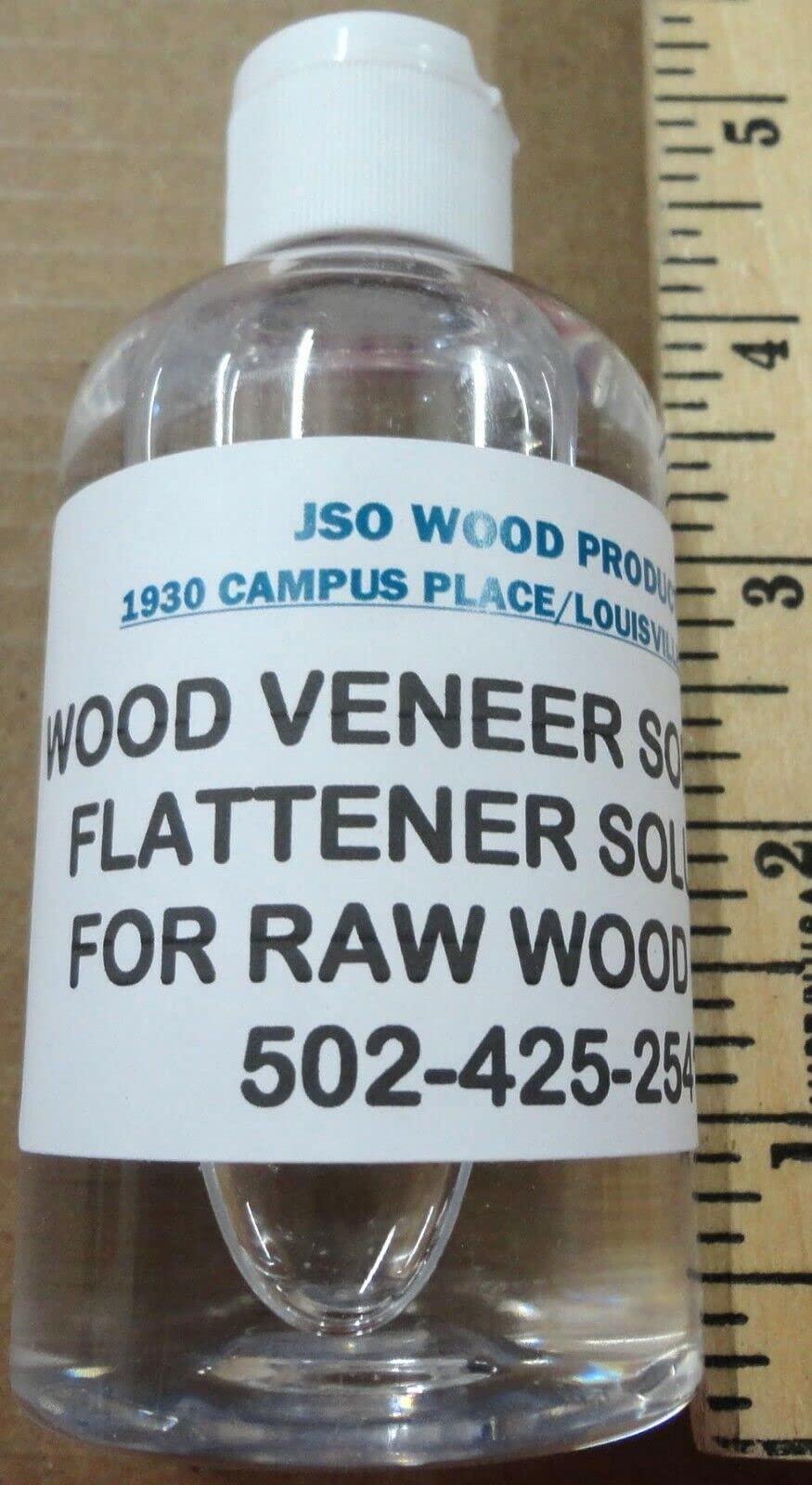 JSO Wood Products Wood Veneer Softener flattener 6 Ounce Bottle