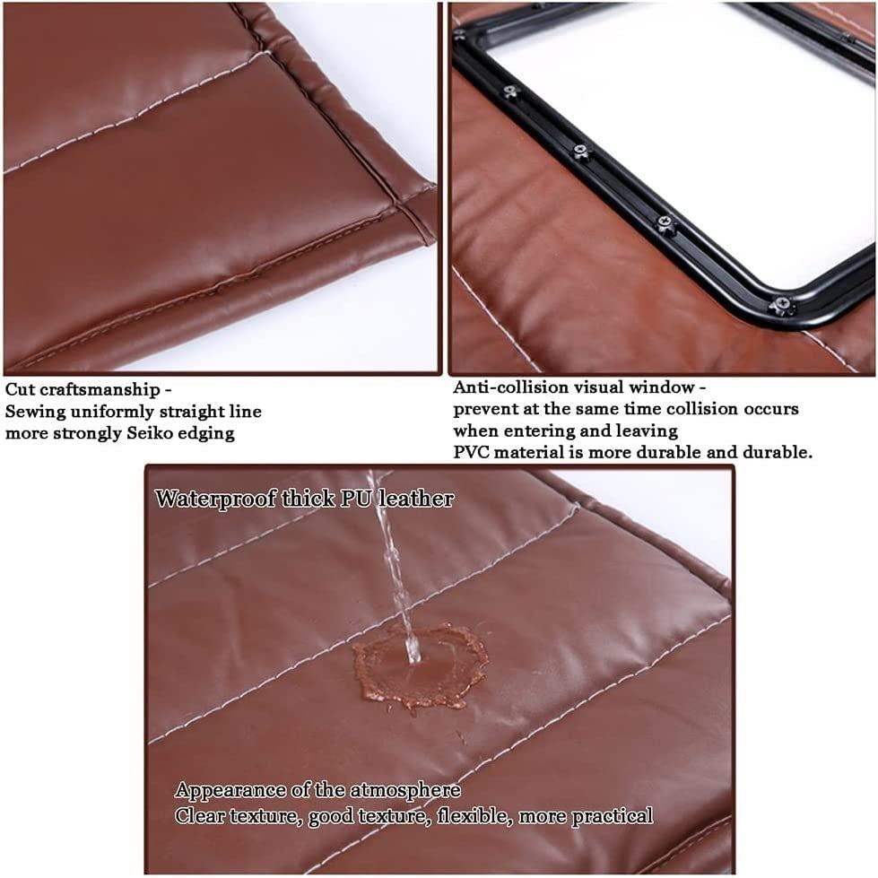 VIYZX VIYZX Sound Proof Curtains for Doorway, Winter Thicken PU Soundproof Blanket - Partition Insulation Thermal Curtain - Home Bedroom Windproof Cloth Waterproof