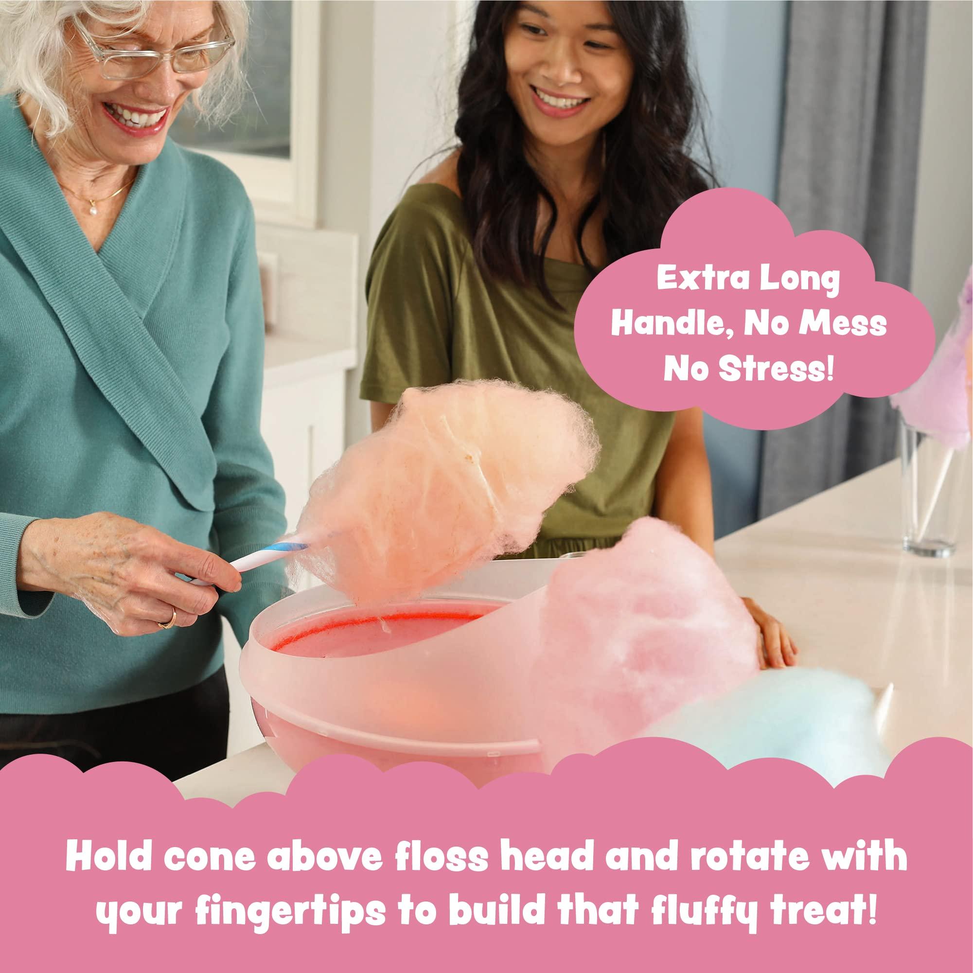 Cotton Candy Express Cotton Candy Express CC1000-S Cotton Candy Machine, with 5 - 11oz. Jars of Cherry, Grape, Blue Raspberry, Orange, Pink Vanilla Floss Sugar & 50 Paper Cones Easy to Use and Clean