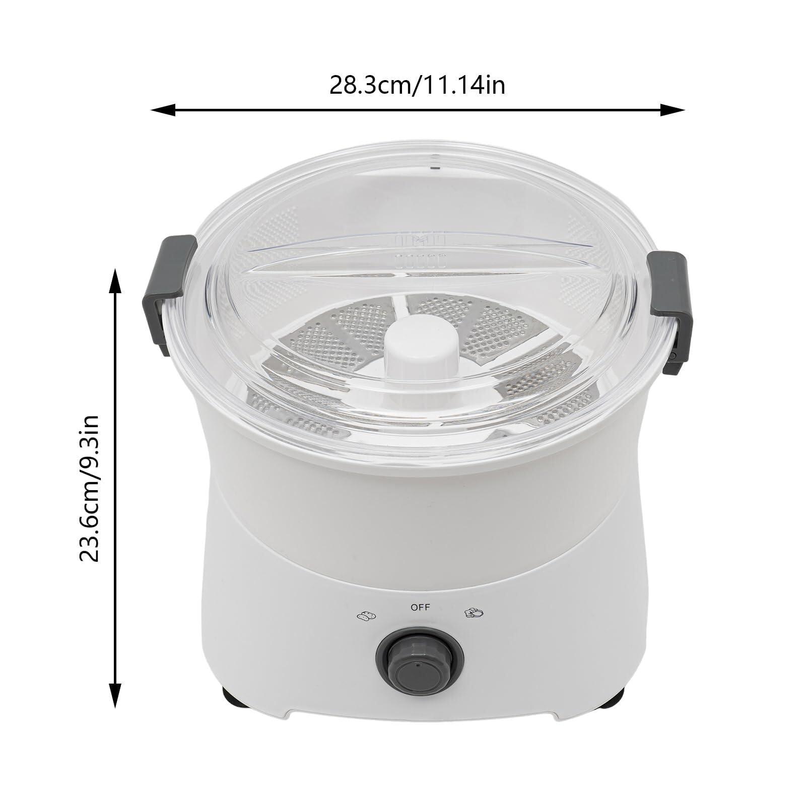 PLYLAY Commercial Electric Potato Peeler Machine, 85W Electric Potato Peeler Automatic Peeling Machine One-button Drive Automatic Peeler Spinner 1.76Lbs Potato Peeling Machine For Kitchen