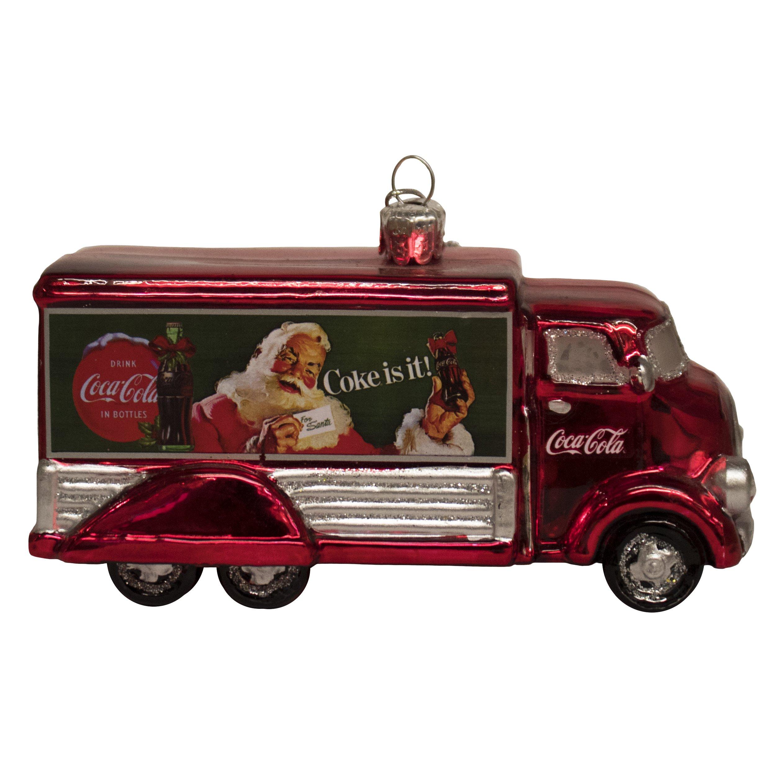 Kurt S. Adler Kurt Adler Coca-Cola Glass Truck Ornament, 5-Inch