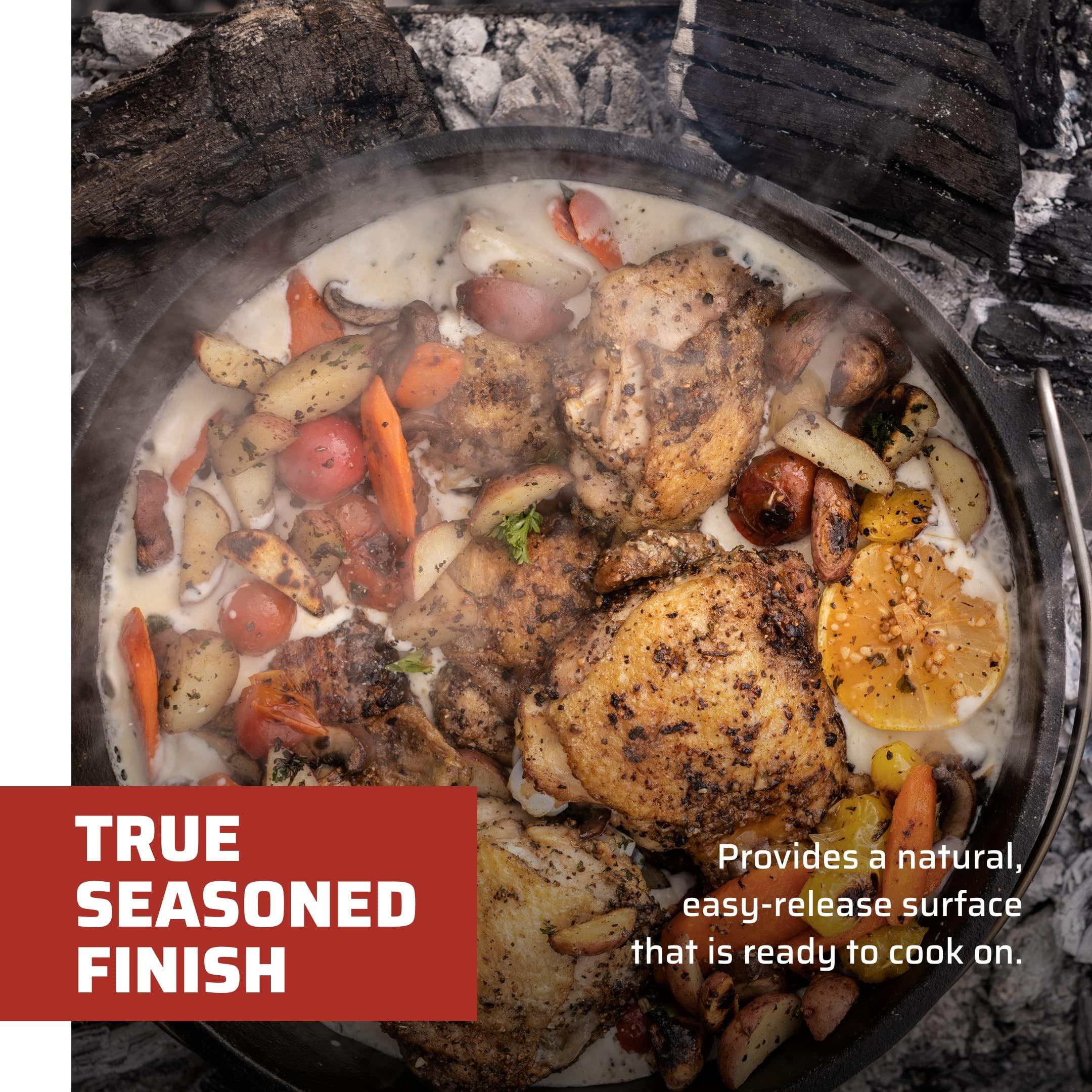 Camp Chef Camp Chef Deluxe 12 Dutch Oven - Cast Iron Dutch Oven with Lid & Lid Lifter for Indoor & Outdoor Cooking - 9 1/3 Quarts