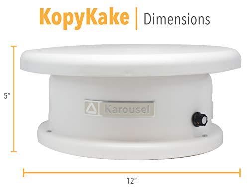 Kopykake Kopykake Variable Speed Turntable, 12.1 x 12.2 x 6.4 inches, white