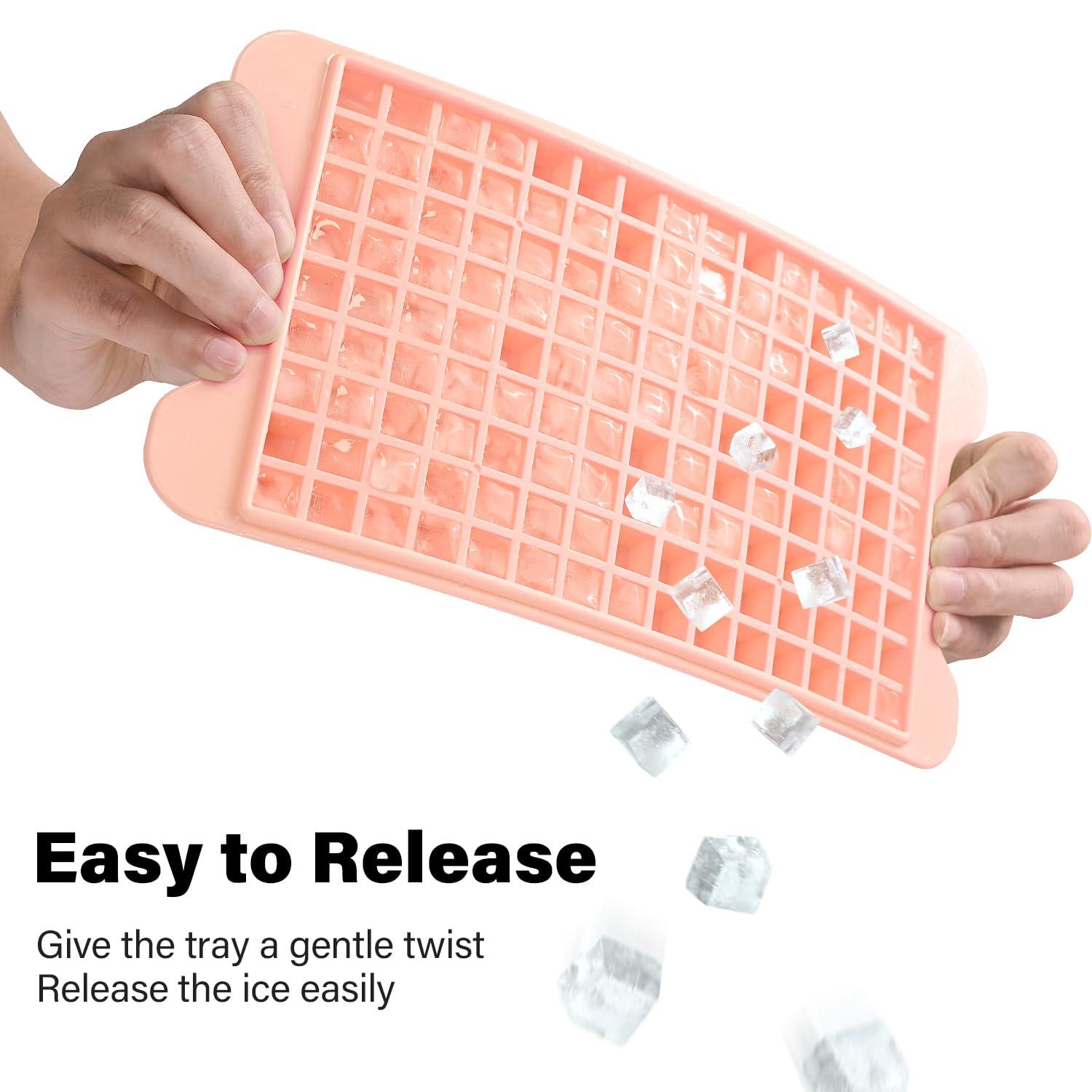 FDDBI Mini Ice Cube Tray for Freezer: FDDBI Small Ice Trays for Freezer with Bin - 1354PCS Easy Release Nugget Ice Tray - Crushed Ice Tray with Ice Container