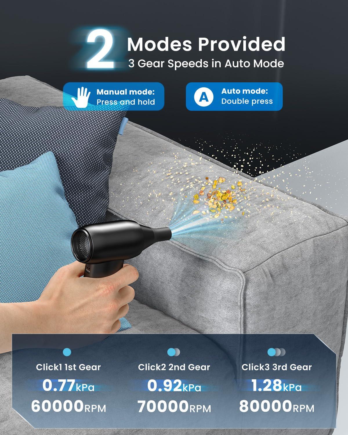 Airefina Airefina Deluxe Twin Air Mattress with Built-in Pump, Electric Compressed Air Duster