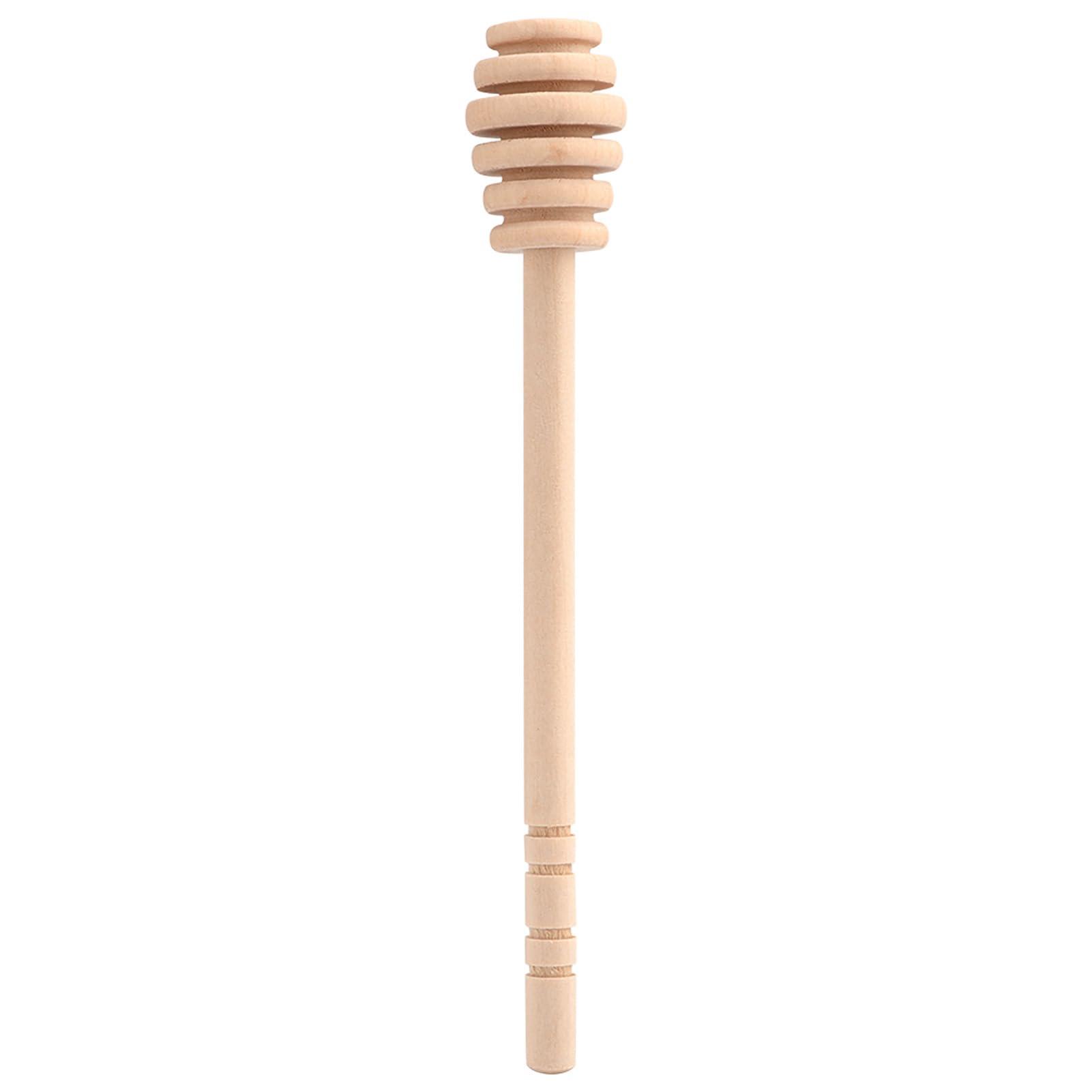 flexman FLEXMAN 50Pcs Honey Dipper Sticks, Wooden Honey Mixing Stirrer, Honey Stirrer Stick for Honey, Syrup, Molasses or Viscous Liquid, Wedding Party Gift (Take Honey King Slotting 16CM)