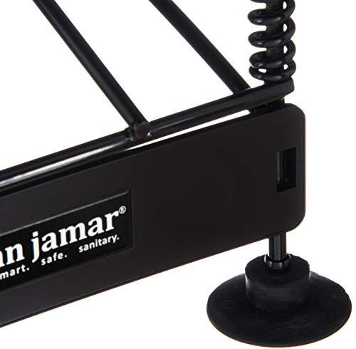 Carlisle Paddles San Jamar Wireworks Cup and Lid Dispenser Fits 8 - 44 Oz. Cups, 3 Tiers with Suction Cup Feet for Restaurants, Fast Food, And Kitchens, Plastic, 8.25 X 20.5 X 22.5 Inches, Black