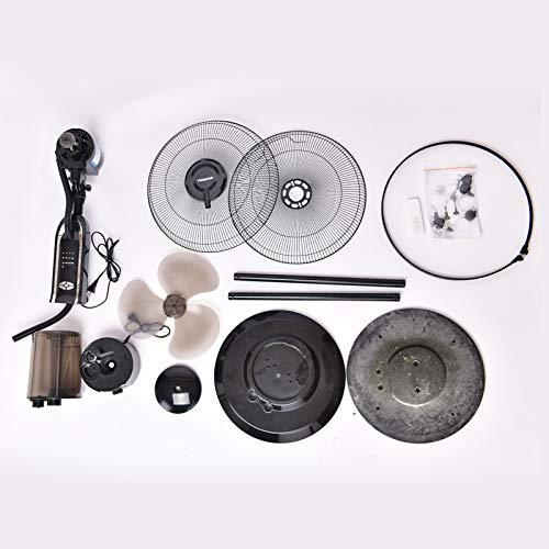 Pealihuy Misting Fan Oscillating Fan Misting With 3 Cooling Speeds, Oscillated Pedestal Fans Copper Motor Standing Fan For Industrial, Commercial, Residential,Greenhouse Outdoor