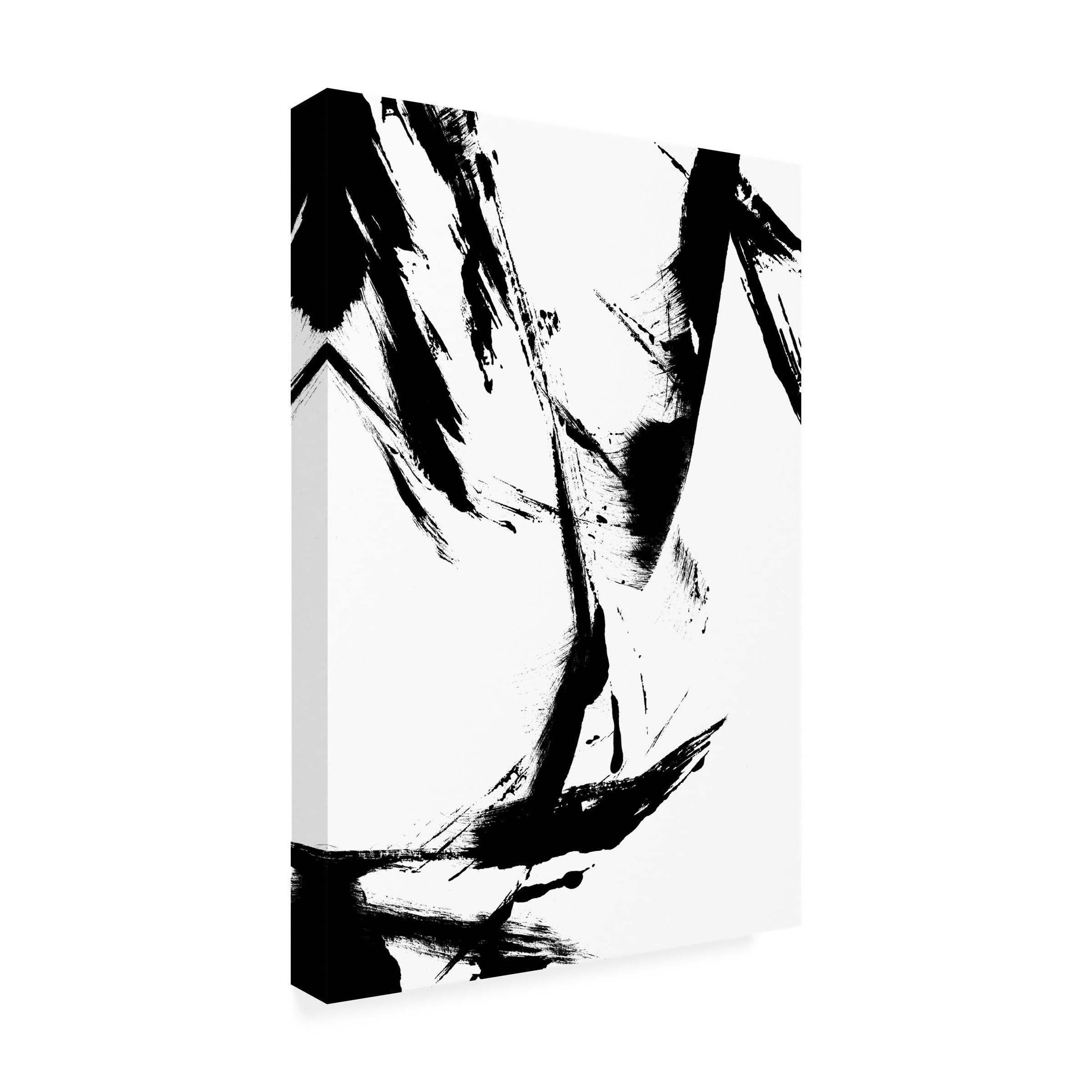 Trademark Fine Art Trademark Fine Art Canvas Wall Art - uplusmestudio \'Feathery Streak\' Wall Art for Living Room, Bedroom, or Office Dcor