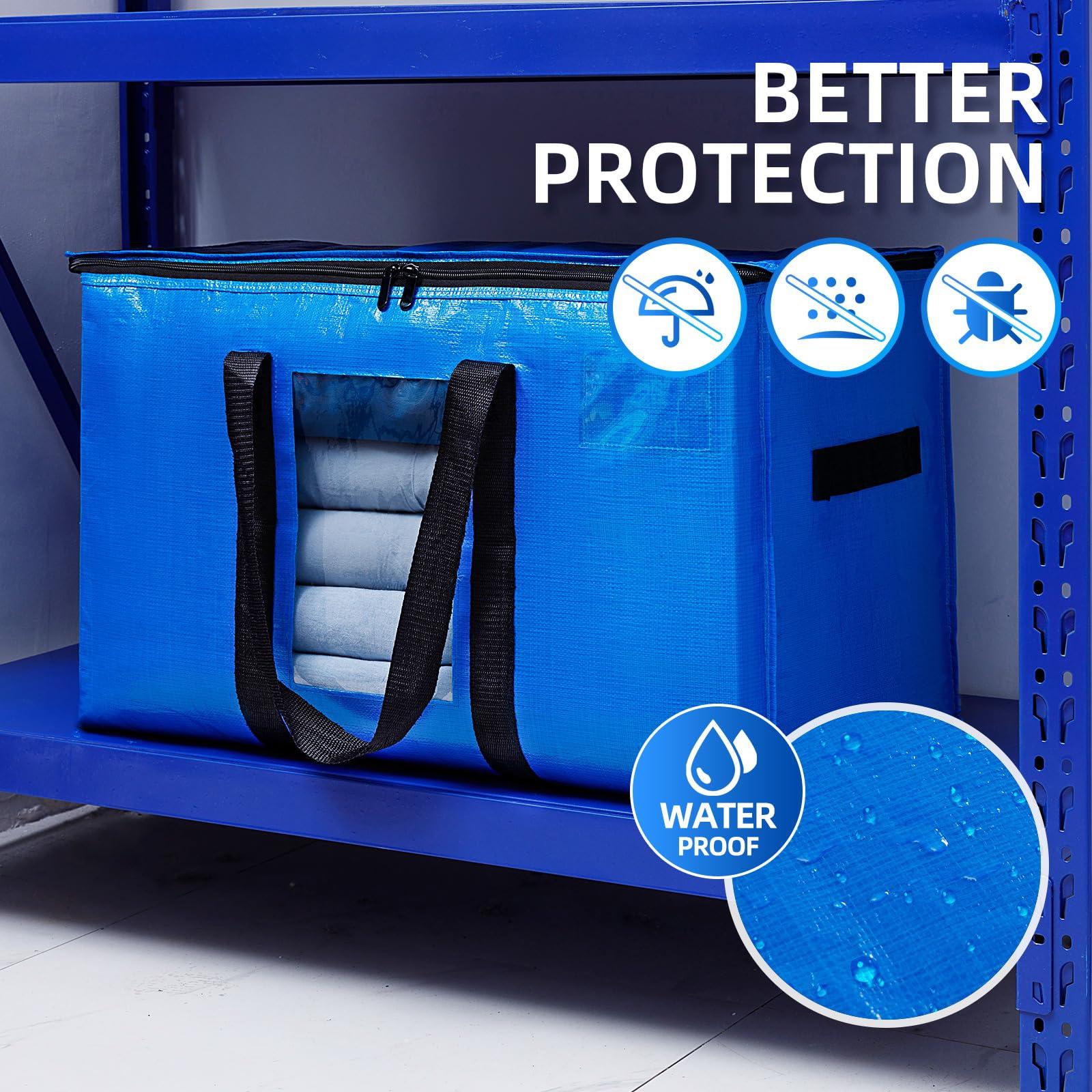 TAILI TAILI Heavy Duty Moving Bags with Visible Window & Vacuum Storage Bags for Comforter and Blankets, Vacuum Seal Bags for Bedding