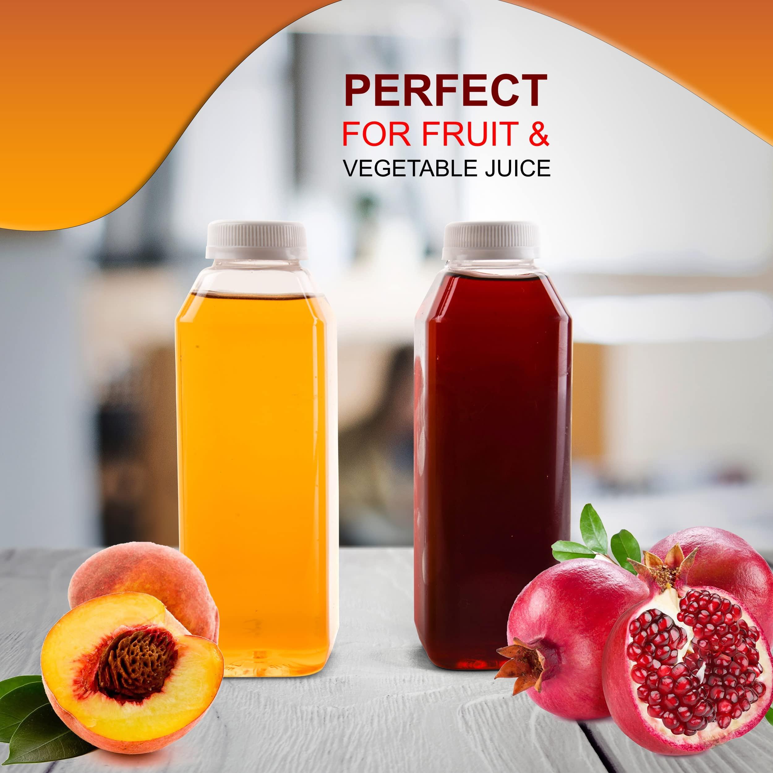 EcoQuality [30 PACK] Empty Clear Plastic Juice Bottles with Tamper Evident Caps 12 OZ - Smoothie Bottles - Ideal for Juices, Milk, Smoothies, Picnic\'s and even Meal Prep by EcoQuality Juice Containers