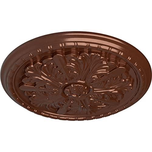 Ekena Millwork Ekena Millwork CM17WACPS Washington Ceiling Medallion, 17 1/8\"OD x 1 1/2\"P (Fits Canopies up to 2 7/8\"), Hand-Painted Copper Penny