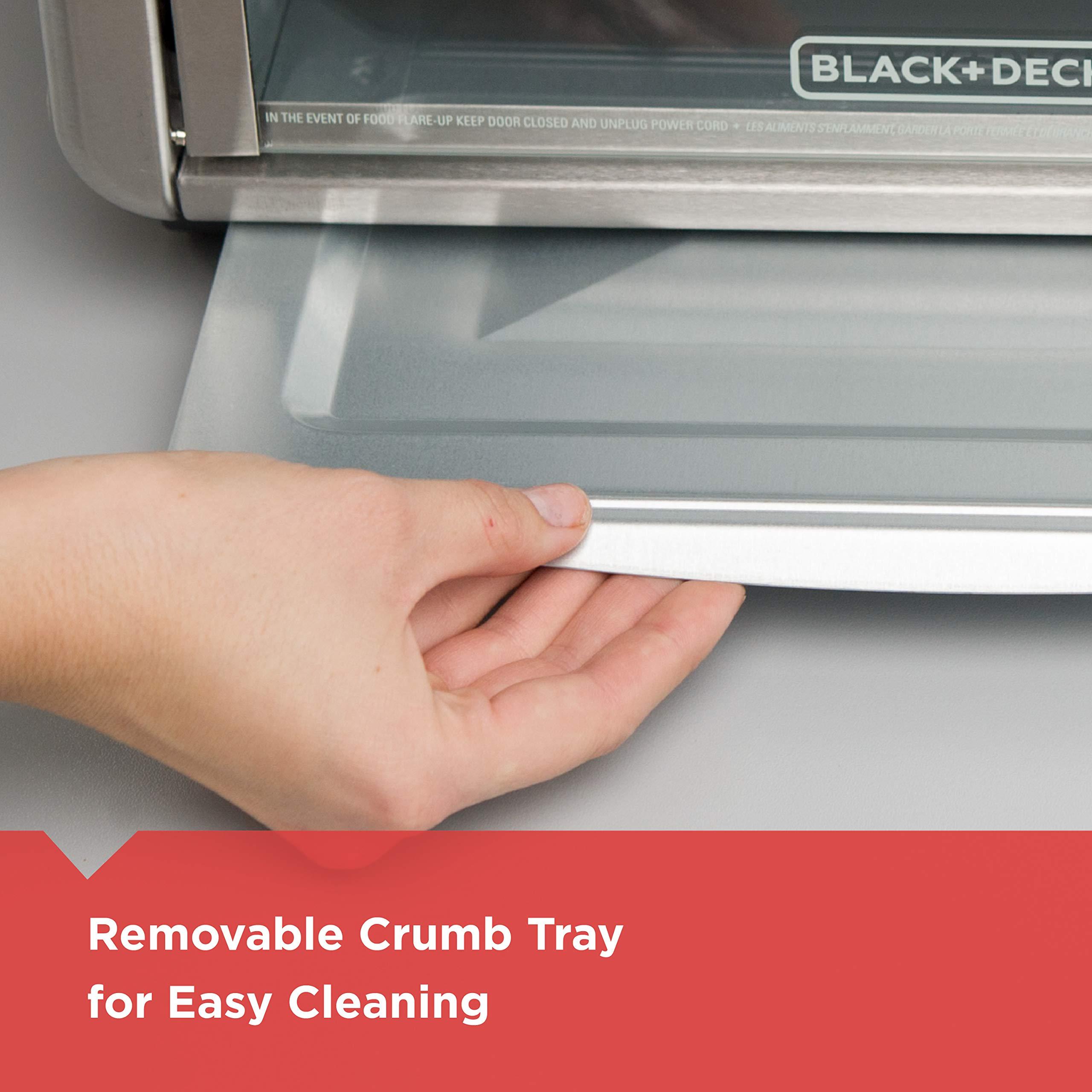 BLACK+DECKER Black+Decker Countertop Convection Toaster Oven, 8 One-touch Cooking Functions, Stainless Steel