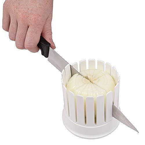 COOK'S CHOICE COOK\'S CHOICE Onion Blossom Maker w The Original Better Breader Bowl - All-in-one Set Includes Blooming Onion Slicer & Mess Free Batter Breading Station - Great for Big Game Party Prep & Appetizers