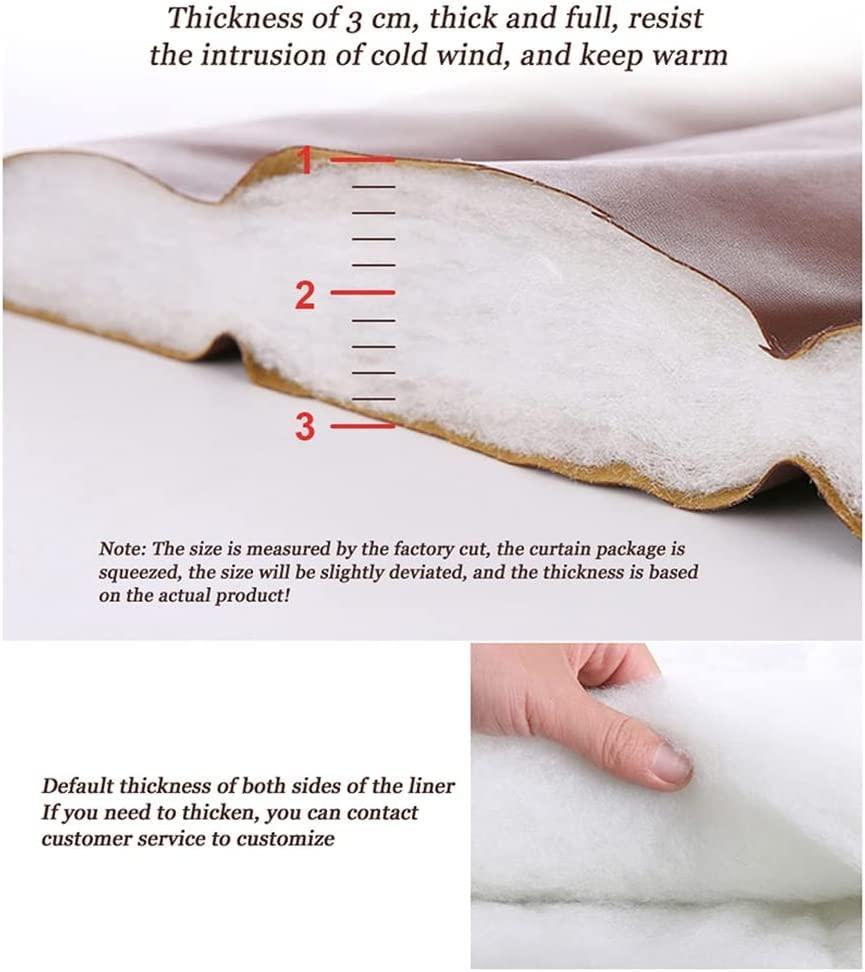 VIYZX VIYZX Sound Proof Curtains for Doorway, Winter Thicken PU Soundproof Blanket - Partition Insulation Thermal Curtain - Home Bedroom Windproof Cloth Waterproof