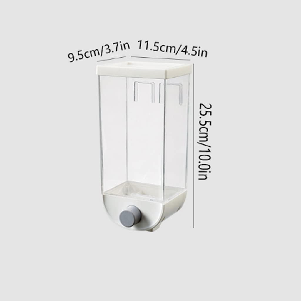 WDBB Storage Containers Dispenser/Wall Mounted Storage Tank Save Space Storage for Home&Kitchen Canisters Set (Color : White)