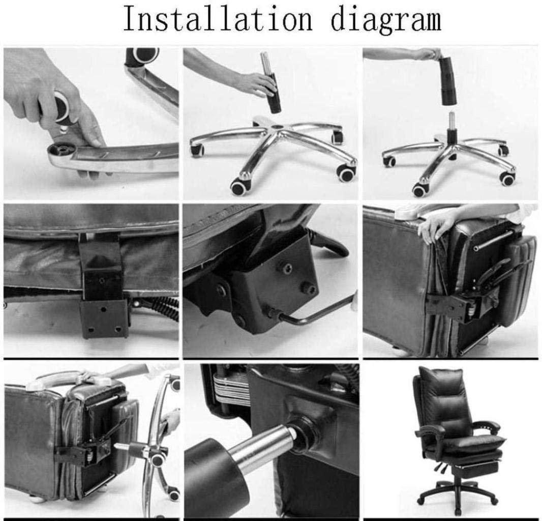 NevStp NevStp Office Chair with Footrest Gaming Chair Computer Chairs Extra Soft Comforts Padded Swivel Chair Ergonomic Safe Durable Heavy Lunch Break Chair Adjustable Height Multifunctional Stool Chair/C