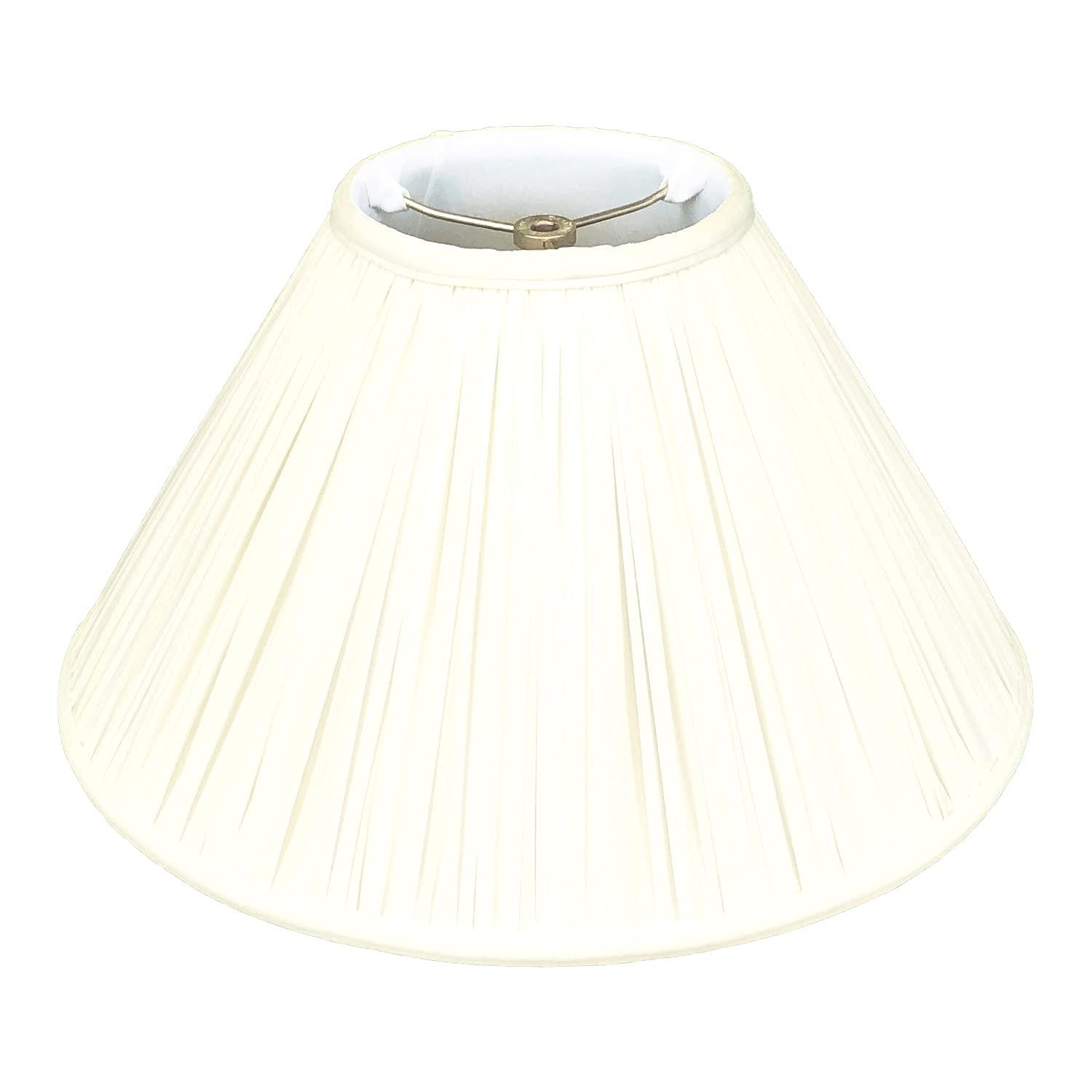 Royal Designs, Inc. Royal Designs Coolie Empire Gather Pleat Lamp Shade, Eggshell, 5 x 14 x 9.5