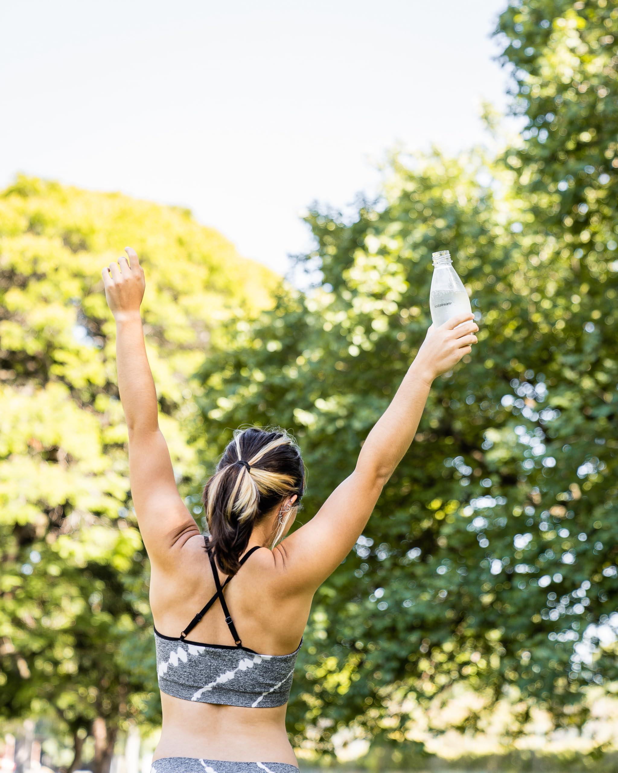 sodastream SodaStream 0.5L Twin Pack Dishwasher Safe Slim Bottle (White)