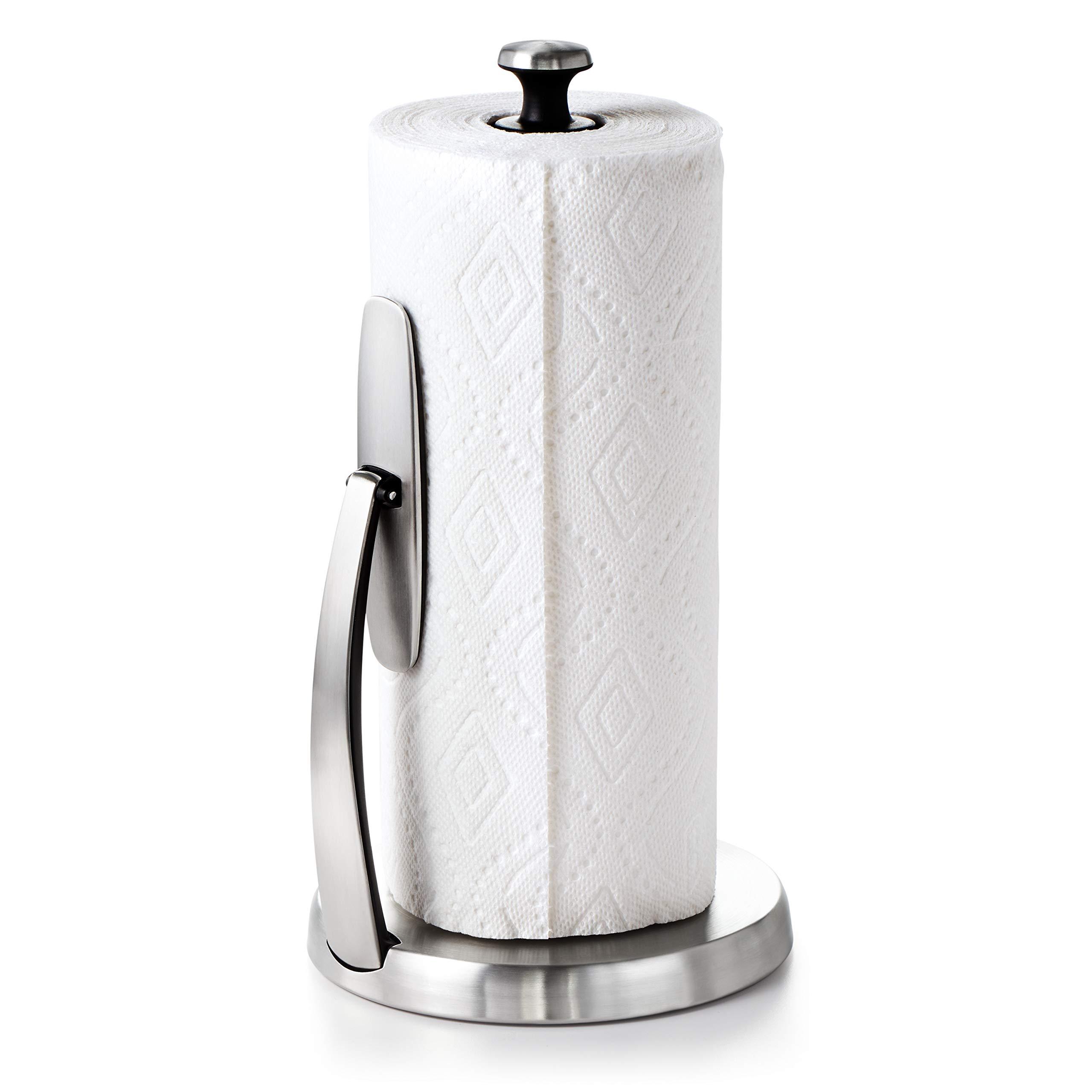 OXO OXO Good Grips SimplyTear Paper Towel Holder - Stainless Steel (Silver & Black)