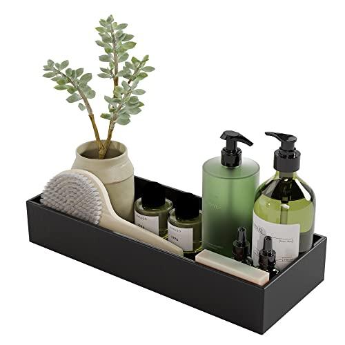 Bambloom Black Bamboo Drawer Organizer - Silverware&Utensil Holder Organizer for Kitchen Drawers, Multi-Use Drawer Dividers Boxes for Bathroom CounterCabinet, Garage, Office Desk, Makeup, Jewelry (15\"6\"2.5\")