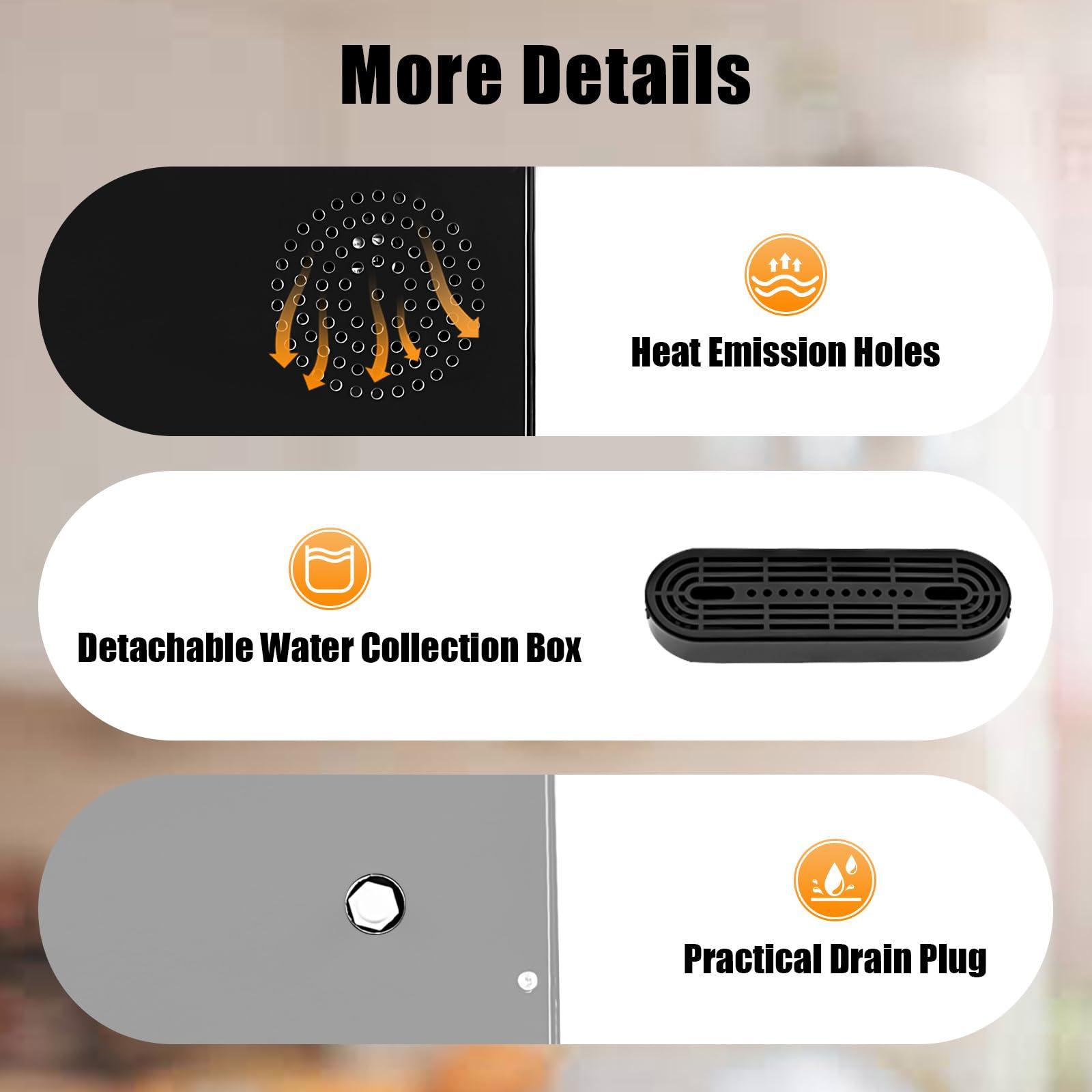 KWCWB Bottom Loading Water Cooler Dispenser for 5 Gallon Bottles - Hot & Cold Water, Stainless Steel 5 Gallon Water Dispenser with LED Light for Home, Offices, Hotels, Kitchens (Gold)