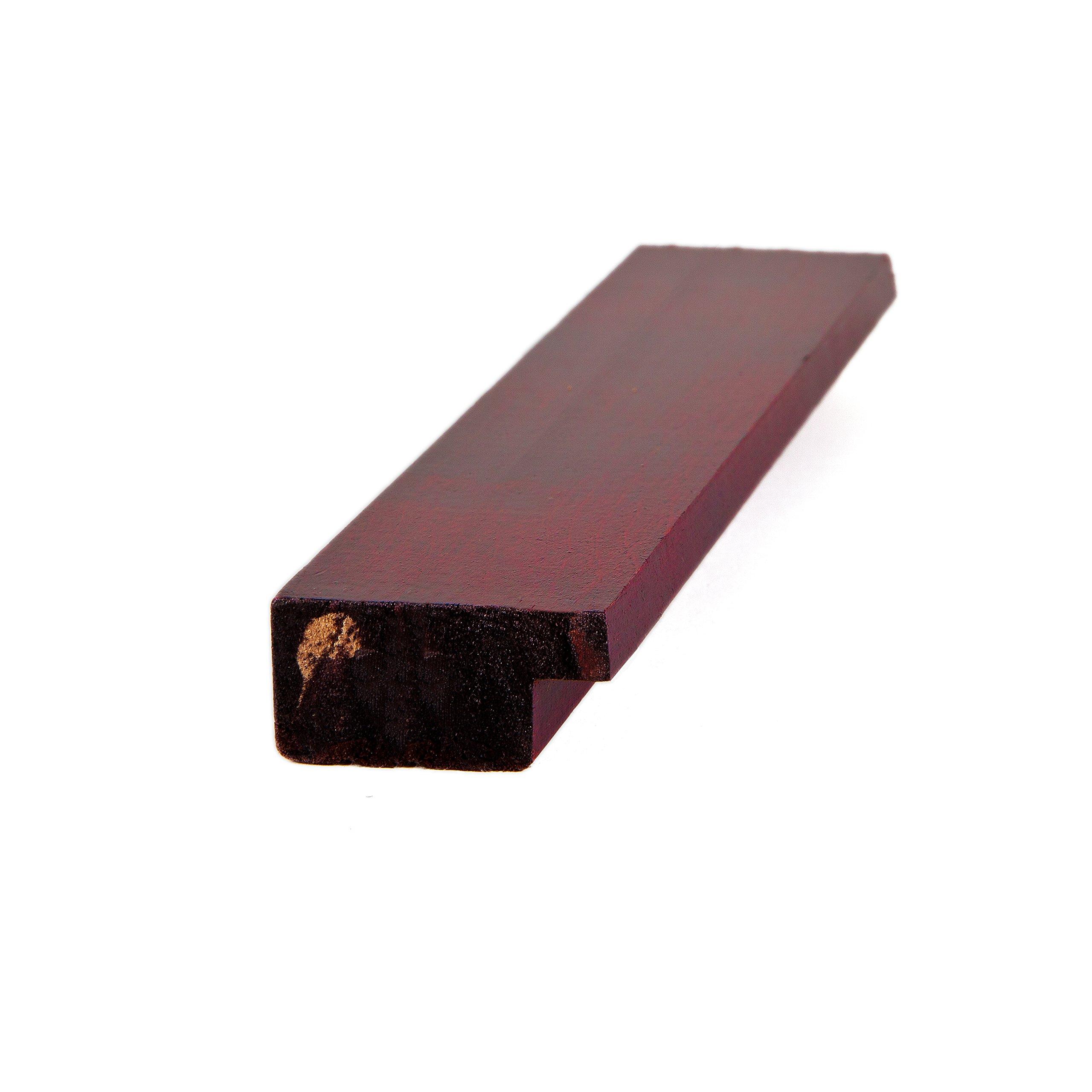 ArtToFrames ArtToFrames 24x48 Inch Red Picture Frame, This 1.38 Inch Custom Wood Poster Frame is Cherry, Great for Your Art or Photos - Comes with Economy Acrylic