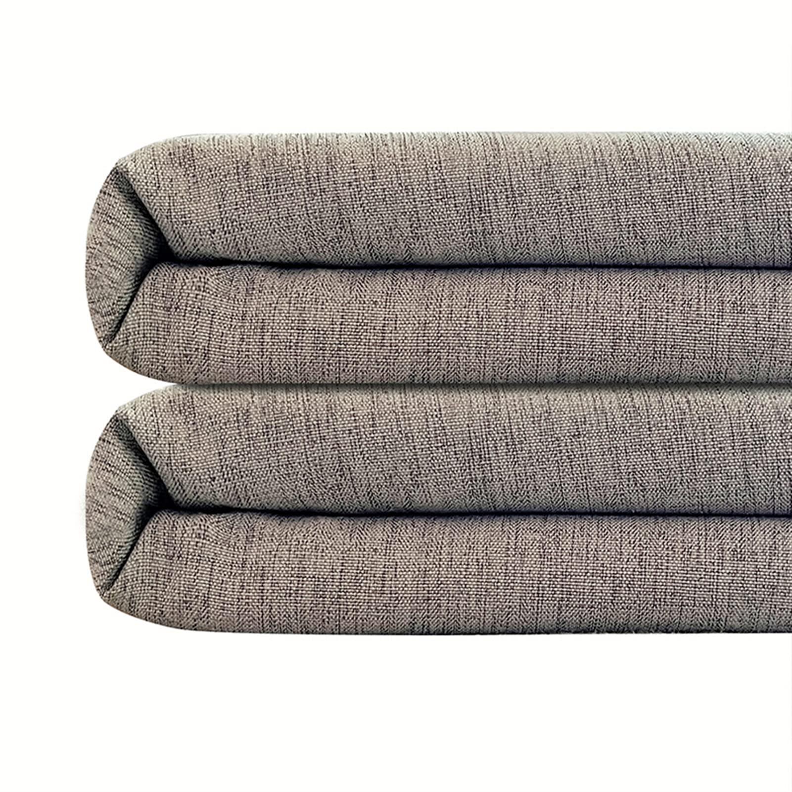 Lifup Lifup Fabric Shower Curtain, Washable Shower Curtains for Bathroom, Heavy Duty Polyester Cloth Shower Curtain Set, Waterproof Bath Curtains with Hooks Grey 47\" W x 79\" H