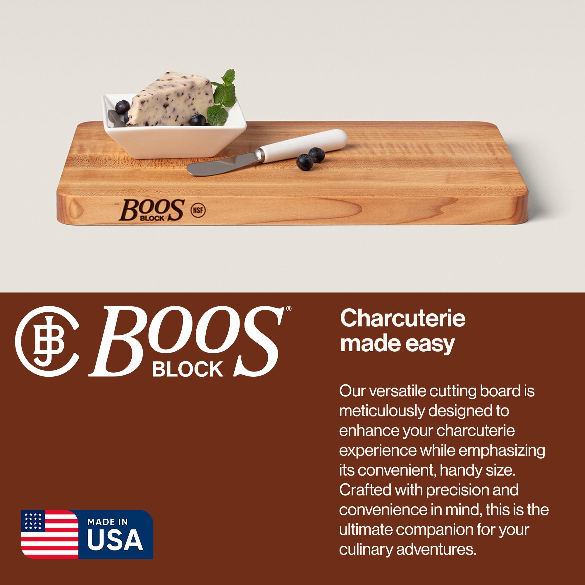 John Boos John Boos Block Chop-N-Slice Reversible Wood Cutting Board, 16\"x10\"x1\", Maple
