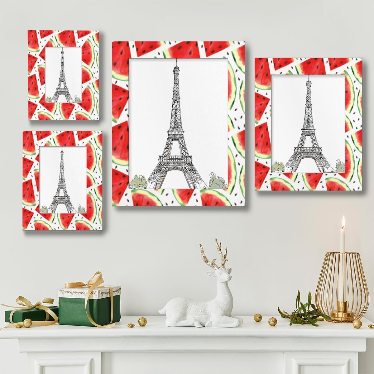 Fzsopd Fzsopd Watermelon 8x10 Picture Frame Wooden Photo Frame for Wall and Tabletop Display Home Decor Office Wedding Gift