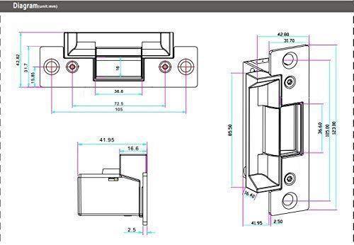 MENGQI-CONTROL MENGQI-CONTROL Failure Secure ANSI Standard Heavy Duty Electric Strike Lock for North American Door 1000kg Holding Force for Wooden Metal PVC Door