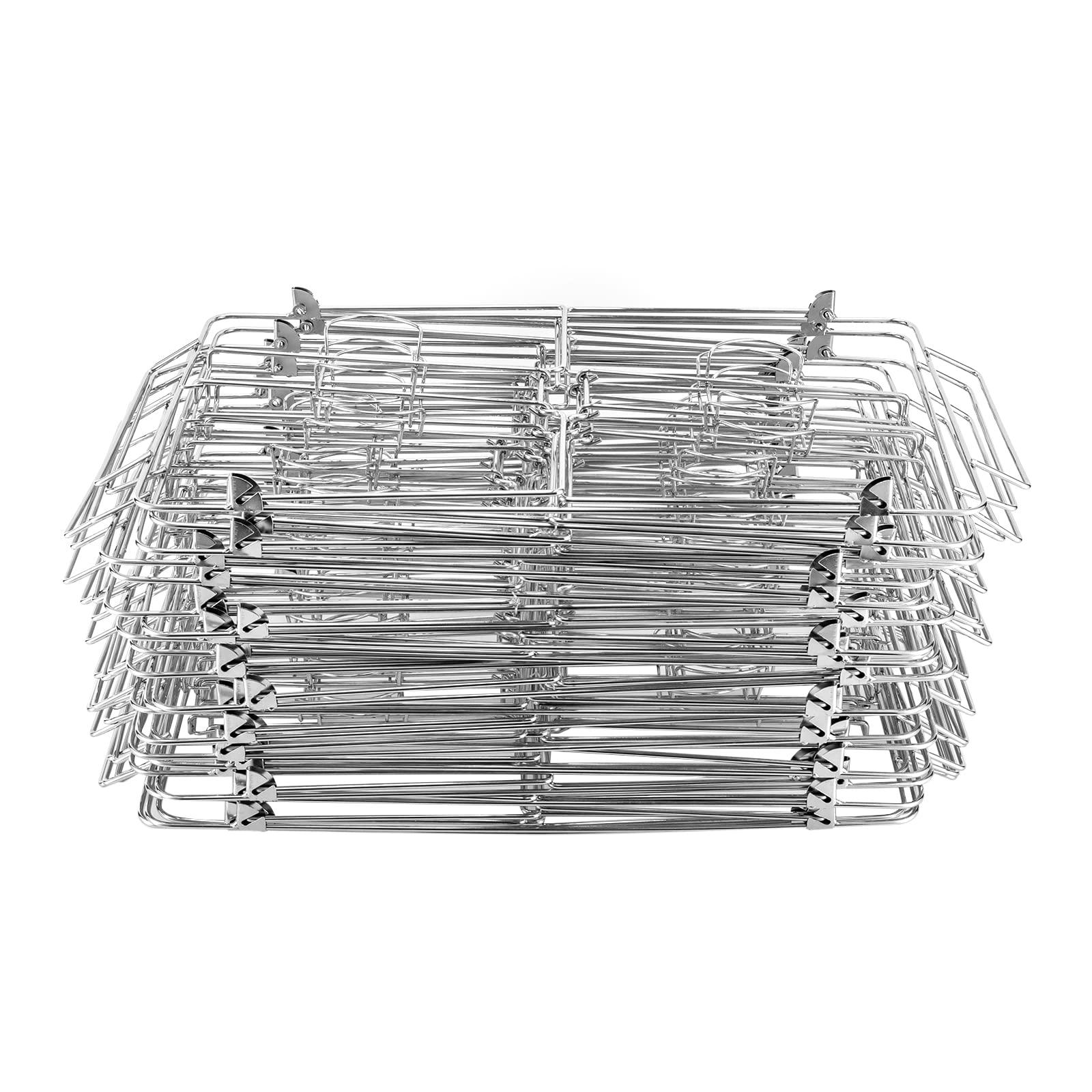 WUSILILU WUSILILU Chafing Wire Rack, 24 Pack Full Size Foldable Iron Racks Buffet Stand Racks Holder for Dish Serving Trays Food Warmer Catering Supplies for Parties