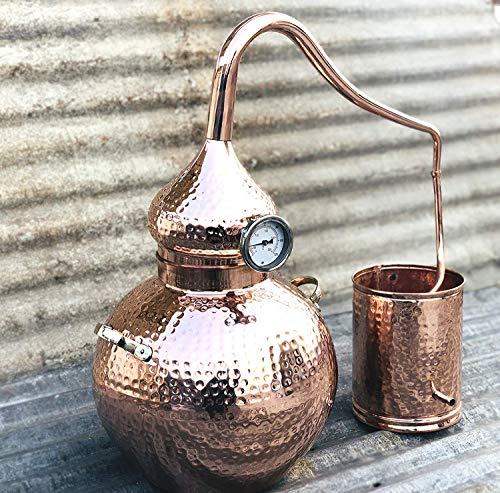 COPPERHOLIC 5 Gallon Pure Copper Alembic Still for whiskey, moonshine essential oils by Copperholic