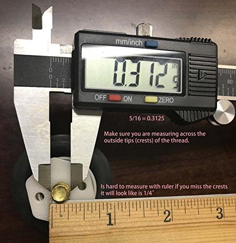 Plumb USA Bathtub Drain Plug Drain Stopper, Tip-Toe Bath Plunger (5/16 Inch, Oil Rubbed Bronze)