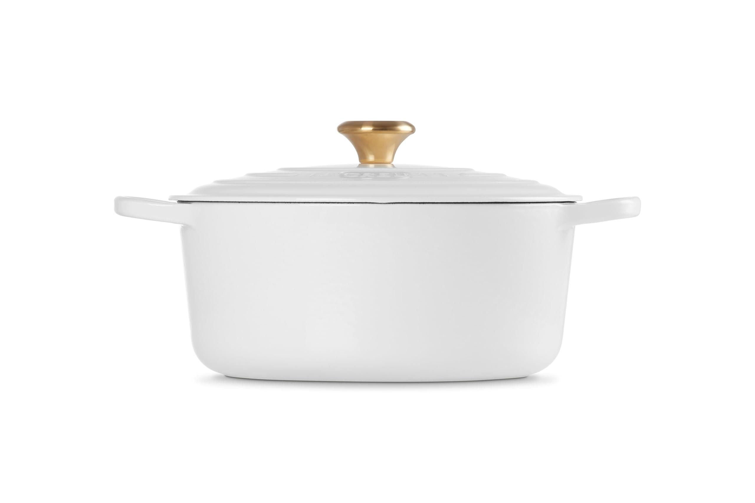 Le Creuset Le Creuset Enameled Cast Iron Signature Round Dutch Oven, 7.25 qt., White