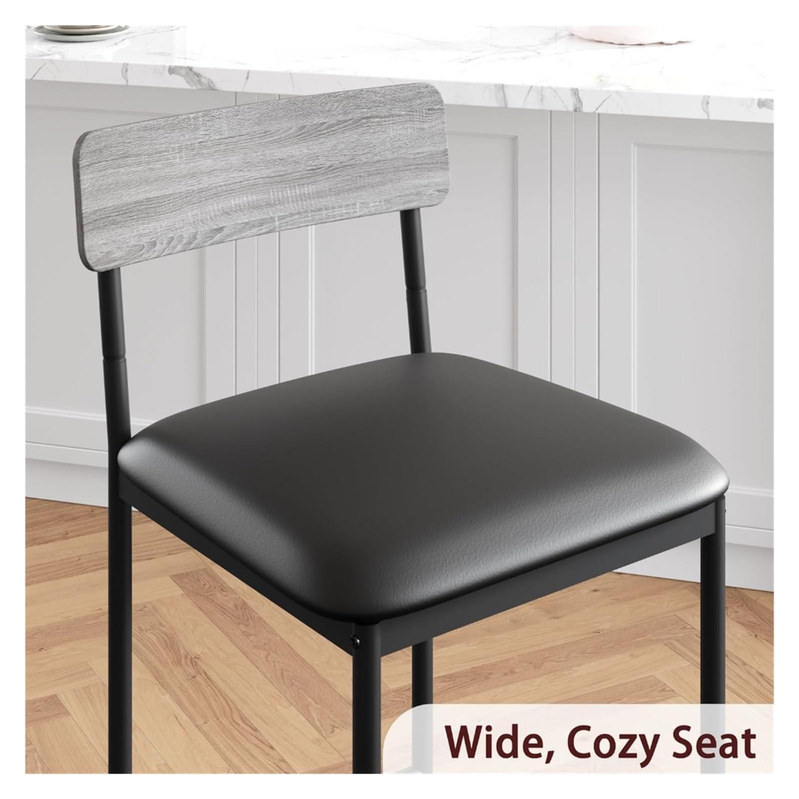 SUSUROSE SUSUROSE Dining Table 3 Piece Kitchen Table Set with 3 Storage Shelves for Small Space Furniture Room Home,White