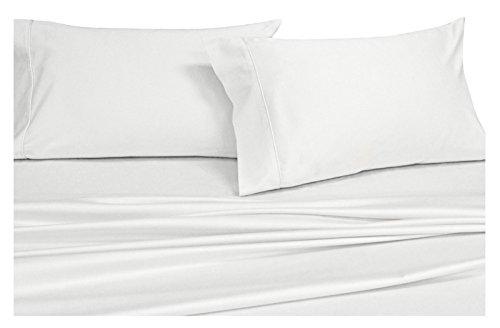 Royal Hotel Bedding Royal Hotel Bedding Twin Extra Long Solid White Wrinkle-Free Brushed Microfiber Sheet Set, deep Pocket, 95gsm, 100% Luxury Sheets.