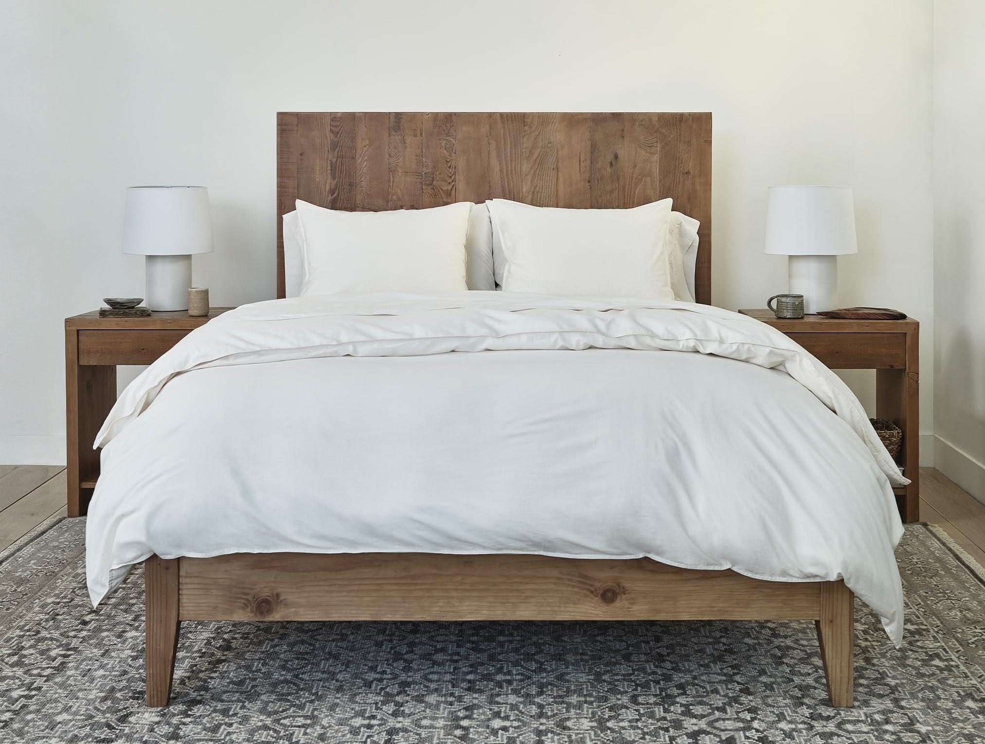 Coyuchi Coyuchi Organic Crinkled Percale Sheet Set, Undyed (Full)