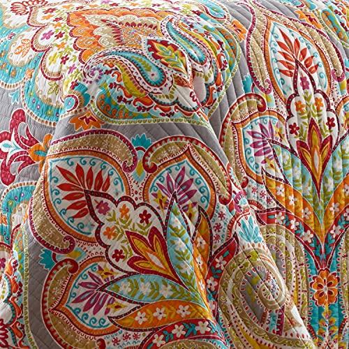 Levtex Home Levtex Home Marielle Grey Full/Queen Cotton Quilt Set, Grey, Damask